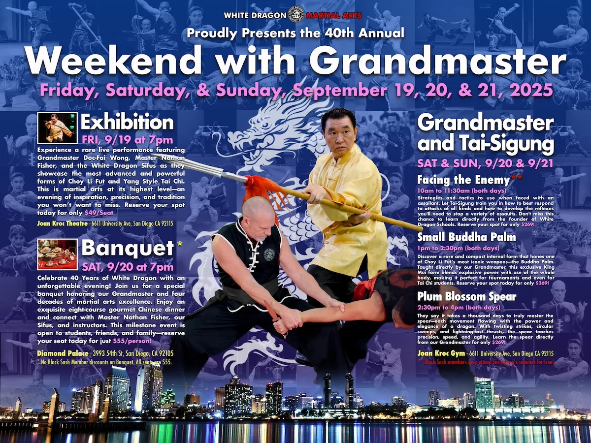 White Dragon Martial Arts- Weekend with Grandmaster 2025 White Dragon Martial Arts - Weekend with Grandmaster 2025.